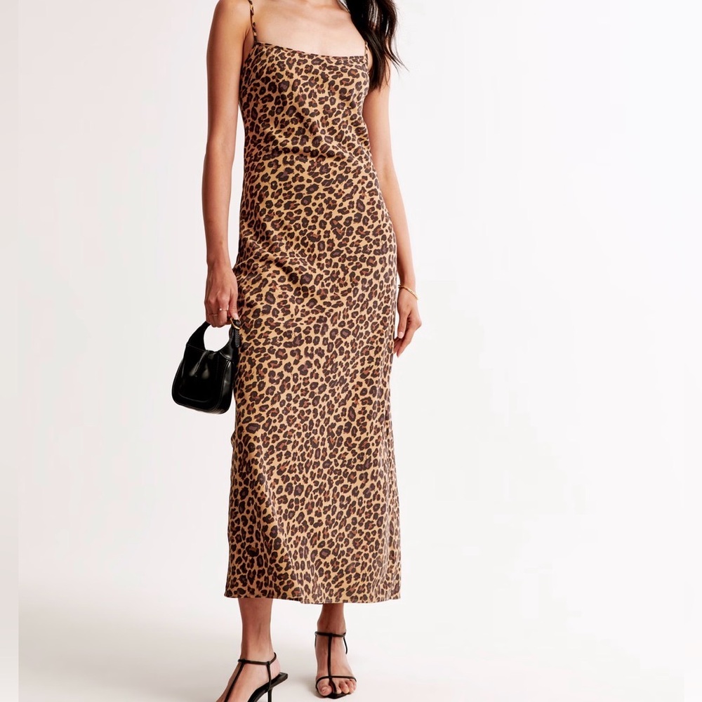 Abercrombie & Fitch Leopard Print Maxi Dress